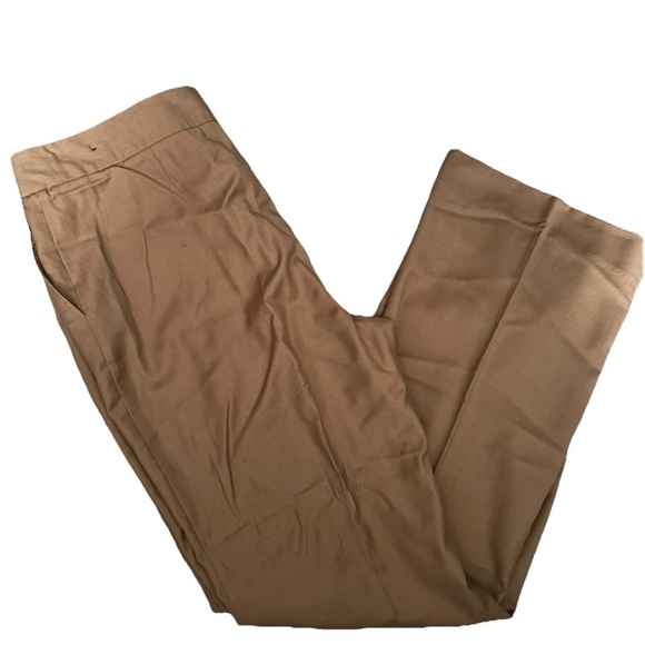 Women’s George Designs By Mark Eisen Brown Dress Pants Size 14 - Picture 1 of 3